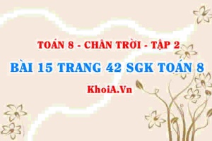 Bài 15 trang 42 Toán 8 Chân trời sáng tạo Tập 2